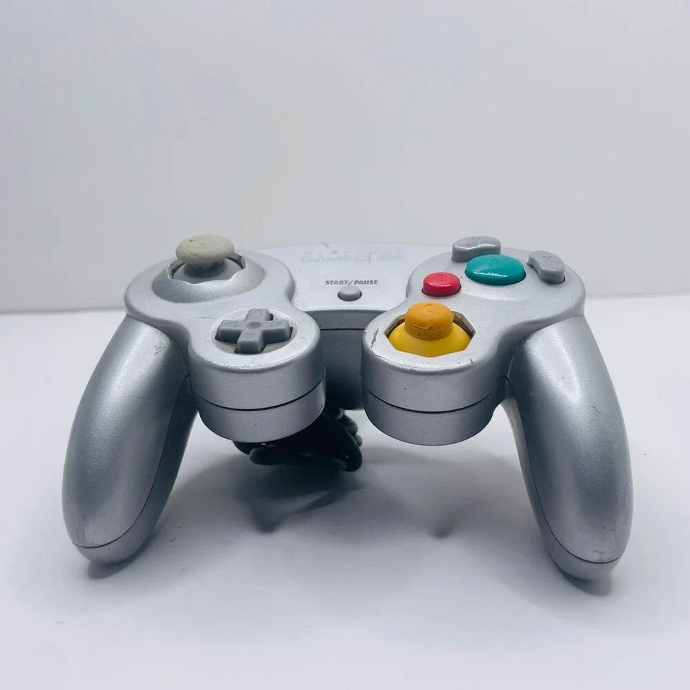 OEM Platinum Silver Nintendo GameCube Wired GC Controller DOL-003